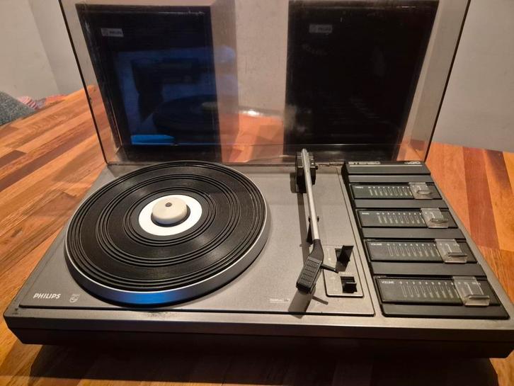 Vintage Philips platenspeler stereo 400, Audio, Tv en Foto, Platenspelers, Gebruikt, Philips, Ophalen of Verzenden