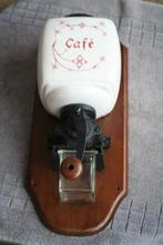 Antieke leuke mooie koffiemolen goed werkend in de kleur wit, Ophalen of Verzenden