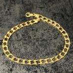 14k gouden armband cuban schakel massief, Ophalen of Verzenden, Zo goed als nieuw, Goud