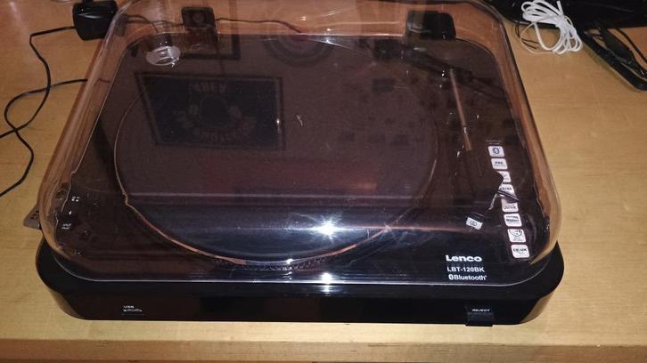 Lenco LBT-120BK platenspeler met bluetooth en usb-recording, Audio, Tv en Foto, Platenspelers, Zo goed als nieuw, Platenspeler