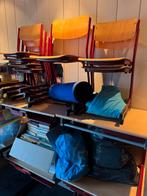 Kinder schooltafels en stoelen - diverse maten, Huis en Inrichting, Ophalen, In hoogte verstelbaar, Gebruikt, Bureau