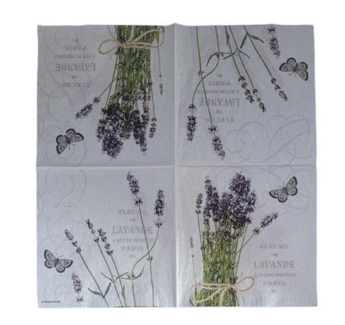 Ambiente - Lunch servet - Bunch Of Lavender, Hobby en Vrije tijd, Knutselen, Nieuw, Materiaal, Ophalen of Verzenden