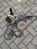 Slijptol met diverse slijpschijven, Doe-het-zelf en Verbouw, Gereedschap | Slijpmachines, Ophalen, Gebruikt, 700 tot 1000 watt