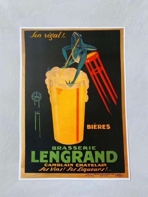 Lengrand poster, Verzamelen, Posters, Zo goed als nieuw, Rechthoekig Staand, Ophalen of Verzenden