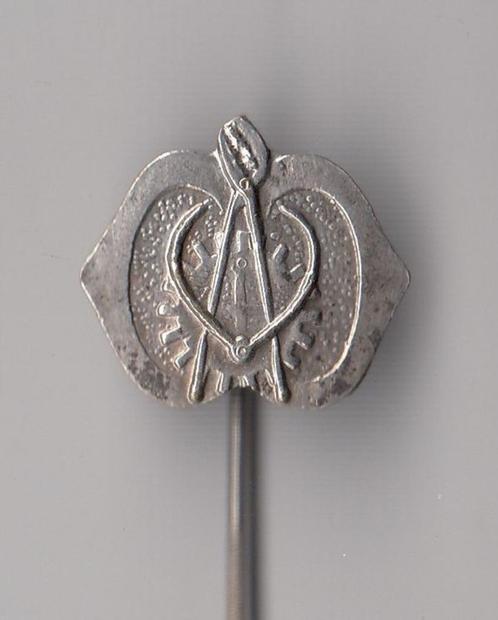 Technische Troepen embleem versie A speldje, Verzamelen, Militaria | Algemeen, Landmacht, Embleem of Badge, Nederland, Ophalen of Verzenden