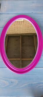 Roze ovale spiegel, Minder dan 100 cm, Minder dan 50 cm, Zo goed als nieuw, Ophalen