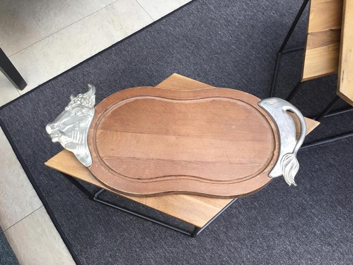 Snijplank/Serveerplank Koe met BMFN Inscriptie, Huis en Inrichting, Keuken | Keukenbenodigdheden, Gebruikt, Ophalen of Verzenden