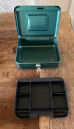 metalen geldkistje, Ophalen of Verzenden, Zo goed als nieuw, Metaal of Blik, Overige thema's