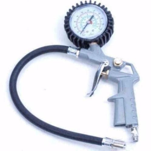 Pneumatische bandenpomp met slang 320 mm bandendrukmeter sp, Auto diversen, Autogereedschap, Nieuw, Ophalen of Verzenden