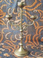 Mooie grote antieke drielichts kandelaar uit Frankrijk.