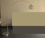 Booglamp made rookglas, Huis en Inrichting, Lampen | Vloerlampen, Ophalen, Gebruikt, 150 tot 200 cm