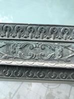 Vintage brievenbus plaat met klep brons, Ophalen of Verzenden