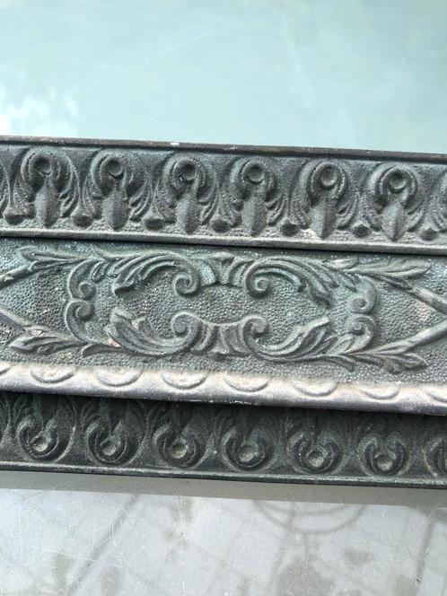Vintage brievenbus plaat met klep brons, Antiek en Kunst, Antiek | Gereedschap en Instrumenten, Ophalen of Verzenden