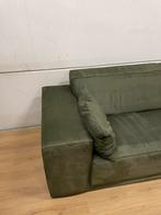 Mooie luxe groene suede hoekbank - GEREINIGD!!!, Ophalen, Luxe, Hoekbank, 300 cm of meer