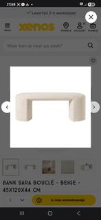 Xenos Sara Bouclé Bank - Nieuw in doos, Huis en Inrichting, Banken | Voetenbanken en Poefen, Ophalen