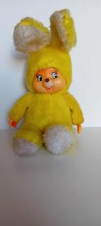 Vintage konijn monchichi, Kinderen en Baby's, Speelgoed | Knuffels en Pluche, Ophalen of Verzenden, Gebruikt, Konijn