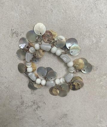 armband met Cat eye Opaal, Rozekwarts, Parelmoer kralen beschikbaar voor biedingen
