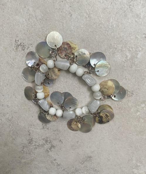 armband met Cat eye Opaal, Rozekwarts, Parelmoer kralen, Sieraden, Tassen en Uiterlijk, Armbanden, Zo goed als nieuw, Overige materialen