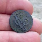 Vod duit Holland 1744 - bodemvondsten - munt voc - duitje, Postzegels en Munten, Munten | Nederland, Ophalen of Verzenden, Vóór koninkrijk
