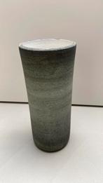 Ravelli vaas vintage cilinder vorm, mat, grijsgroen, Ophalen, Steen, Gebruikt, Minder dan 50 cm