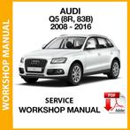 Audi Q5 2008-2015 Workshop Manual op DVD in PDF formaat, Auto diversen, Ophalen of Verzenden