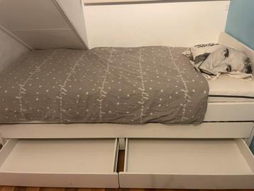 IKEA SLÄKT Bedframe met onderbed en opberger - afbeelding 1