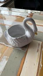 Zwaan keramisch bloempot, Rond, Ophalen of Verzenden, Zo goed als nieuw, Aardewerk