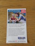 Kortingsbon voor Sealife Scheveningen, Drie personen of meer, Kortingskaart