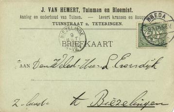 J. van Hemert, Teteringen - 03.1914 - briefkaart beschikbaar voor biedingen