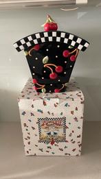 Koekjesdoos. Cookie jar van MaryEngelbreit., Huis en Inrichting, Keuken | Servies, Keramiek, Nieuw, Ophalen of Verzenden, Schaal of Schalen