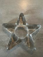 Vintage Waxinelicht Ster Glas Glasl Hergiswil Zwitserland, Overige materialen, Overige kleuren, Ophalen of Verzenden, Zo goed als nieuw
