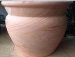 Vintage jaren 50 bloempot 16,3cm terracotta, Tuin en Terras, Bloempotten, Gebruikt, Rond, Binnen, Ophalen of Verzenden