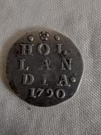 Holland Dubbele Wapen Stuiver MUNT 1790 Nederland, Vóór koninkrijk, Zilver, Losse munt, Overige waardes