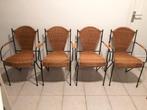 Stoelen, Bruin, Ophalen of Verzenden, Zo goed als nieuw, Metaal