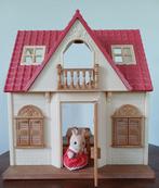 Sylvanian Families Cosy Cottage Starter Home #5242 + extra's, Ophalen, Zo goed als nieuw, Poppenhuis