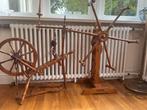 Antiek spinnewiel en haspel( museale waarde), Hobby en Vrije tijd, Spinnewielen en Spinnen, Ophalen, Gebruikt, Spinnewiel
