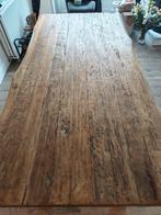 Oud Teak tafel 200 x 100 rustiek 6 persoons, Huis en Inrichting, Ophalen, Rustiek, Teakhout, 200 cm of meer