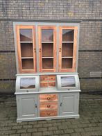 Klepkast/kruidenierskast/buffetkast teak met olijftinten, Gebruikt, 200 cm of meer, 150 tot 200 cm, Teakhout