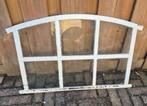 Groot antiek gietijzeren stalraam met glas, brocante deco, Antiek en Kunst, Ophalen