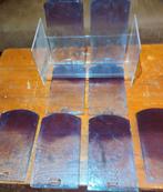 8 stuks antieke glazen dakpannen 1900, Doe-het-zelf en Verbouw, Ophalen of Verzenden, Minder dan 40 cm, Doos, Minder dan 35 cm