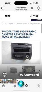 Casette recorder voor Toyota ayco, Auto diversen, Ophalen of Verzenden, Gebruikt