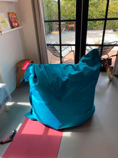 Te koop: Fatboy The Original Zitzak (Turquoise), Huis en Inrichting, Zitzakken, Zo goed als nieuw, Blauw, Ophalen of Verzenden