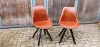 Twee industriële stoelen, Ophalen, Gebruikt, Bruin, Twee