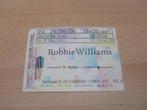 concert ticket 2006 Robbie Williams in de Arena, Verzamelen, Ophalen of Verzenden, Gebruikt, Foto of Kaart