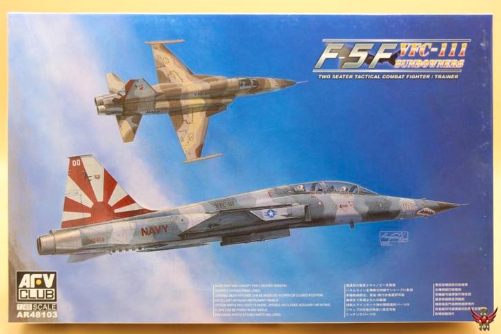 ROWASP | AFV Club 1/48 F-5F VFC-111 Sundowners, Hobby en Vrije tijd, Modelbouw | Vliegtuigen en Helikopters, Nieuw, Vliegtuig