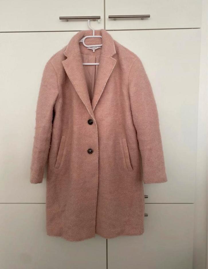 Prachtige lichtroze (herfst) jas wol Zara - maat M, Kleding | Dames, Jassen | Winter, Zo goed als nieuw, Maat 38/40 (M), Roze