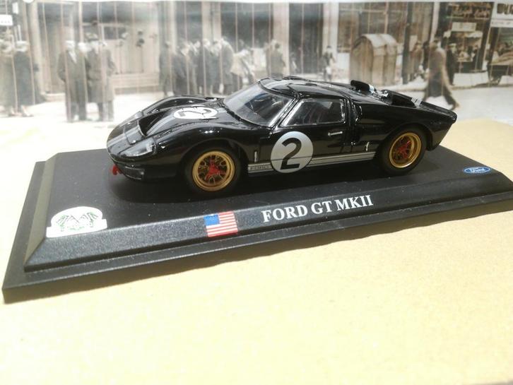 Ford GT MKII 1:43 Delprado Racing Cars, Hobby en Vrije tijd, Modelauto's | 1:43, Zo goed als nieuw, Auto, Overige merken, Ophalen of Verzenden