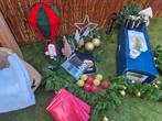 Groot pakket kerstboom kerst deco, Diversen, Kerst, Ophalen of Verzenden, Zo goed als nieuw