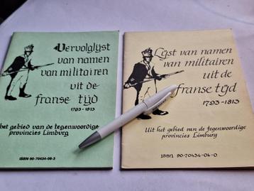 Lijst van namen van militairen uit de Franse tijd 1793 –1813 beschikbaar voor biedingen