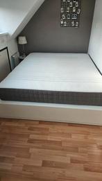 Ikea bed wit  Nordli 160x200 met 6 lades, Huis en Inrichting, Slaapkamer | Bedden, Ophalen, Gebruikt, Wit, Tweepersoons